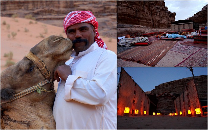 Enjoying adventure and the outdoors in Jordan with Bedouin travel dreams coming true in the desert with camels and camping too