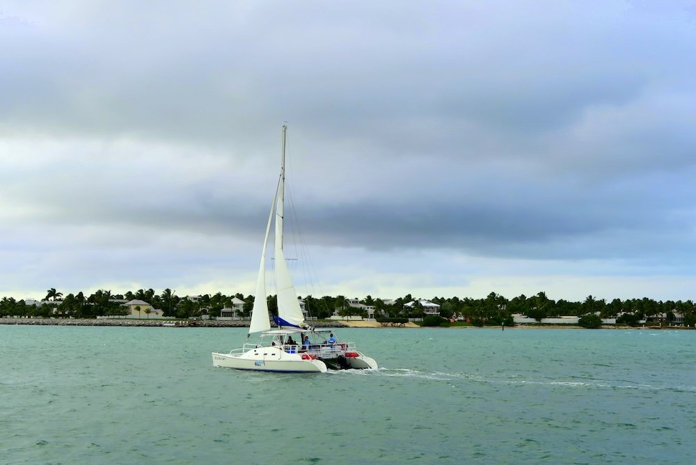 Florida Keys sailboats out on the water 