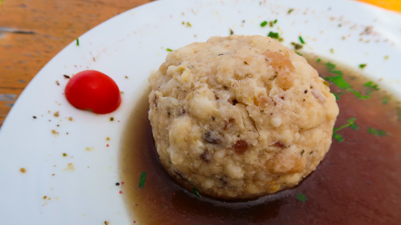 Foods to try in Tyrol - Tiroler Speckknödel - is one of the strangest but most tasty to consider in Austria