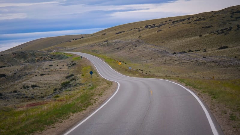 Forever windy bus routes with scenic views in Patagonia taking the bus in Argentina 