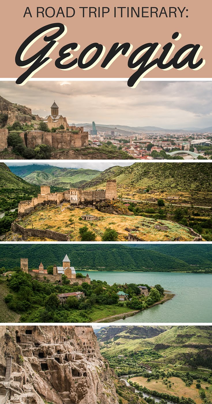 Georgia Road Trip: An itinerary for anyone planning to travel in Georgia, a land filled with castles, cave dwellings, churches, ruins, and majestic mountain ranges.