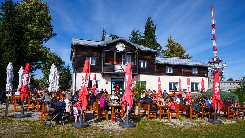 Goasn Wirsthaus is one of the restaurants atop Gaisberg where you can rest your legs and grab local comfort food