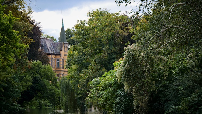 Green park escape in Lüneburg, Germany 