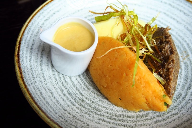 Haggis, Neeps and Tatties is a meal that pairs perfectly with Scotch Whisky in Edinburgh, Scotland Haggis, Neeps and Tatties is a meal that pairs perfectly with Scotch Whisky in Edinburgh, Scotland