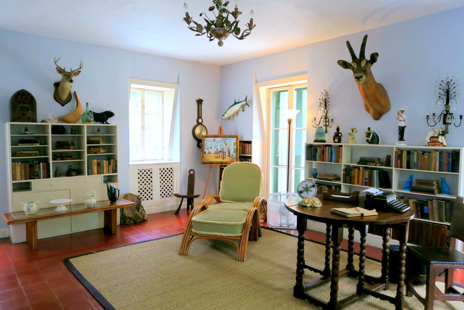 Hemingway's Writing Studio full of interesting artifacts in Florida that have been well preserved and presented with class and style 