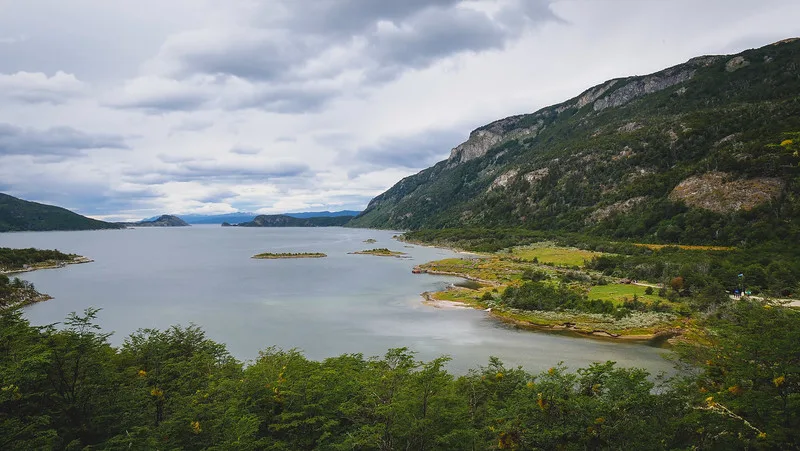 High vantage point views from Mirador Lapataia in Tierra del Fuego High vantage point views from Mirador Lapataia in Tierra del Fuego