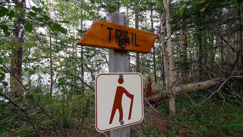 Hiking trails are everywhere on Southern Cape Breton, Nova Scotia, Canada 