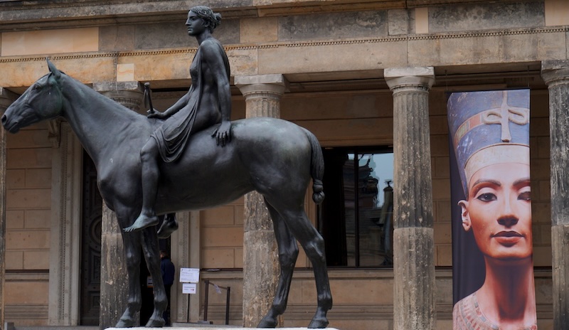 Horse sculpture at Museum Island in Berlin, Germany Horse sculpture at Museum Island in Berlin, Germany