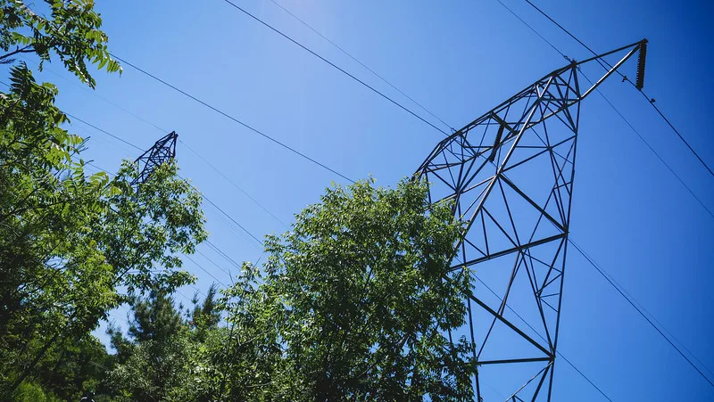 Hydro lines in Rouge National Urban Park Hydro lines in Rouge National Urban Park
