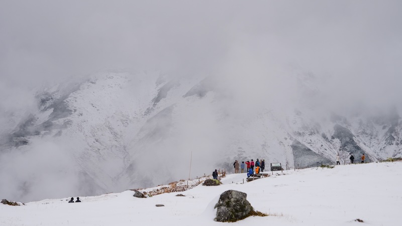 If you visit in autumn you will see snow during Tateyama Kurobe Alpine Crossing in Japan 