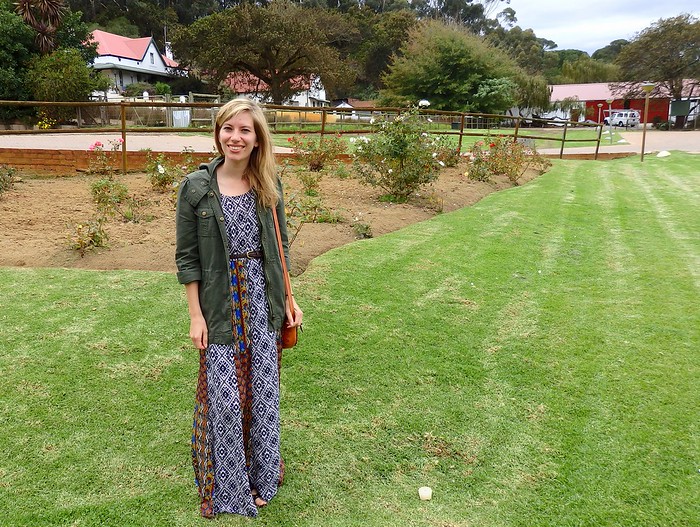 In Stellenbosch with Audrey Bergner of That Backpacker enjoying an epic wine tour in South Africa 