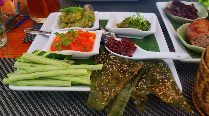 Incredible local Laos food at Tamarind eating Lao cuisine in Luang Prabang 