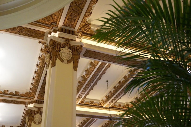 Intricate details inside the Peninsula for afternoon tea in Hong Kong Intricate details inside the Peninsula for afternoon tea in Hong Kong