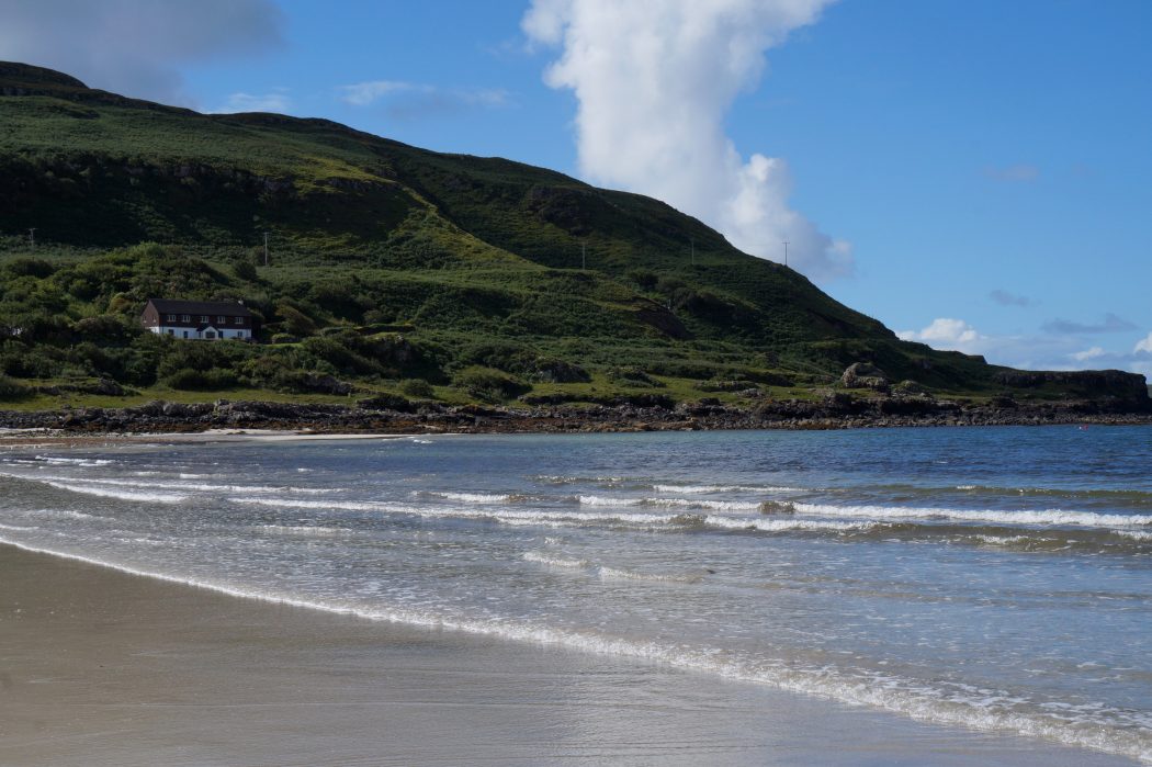 Isle of Mull location of Calgary Bay in Scotland with pristine beaches on offer 