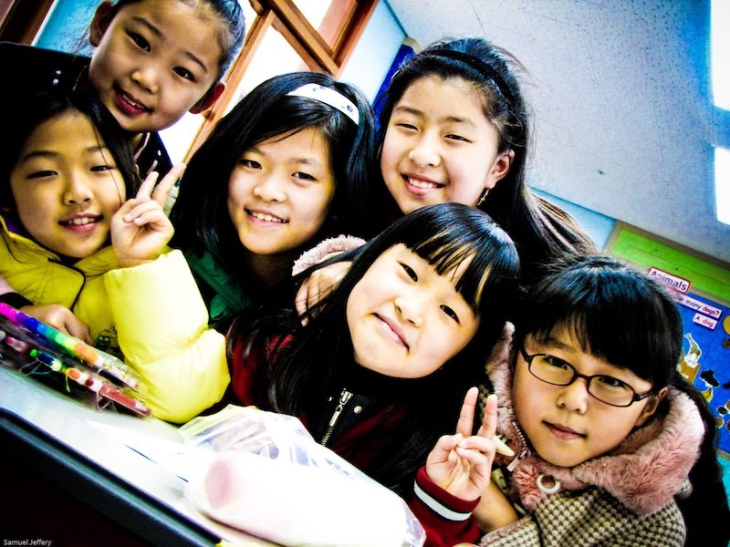 Korean students keen and eager to learn English Korean students keen and eager to learn English