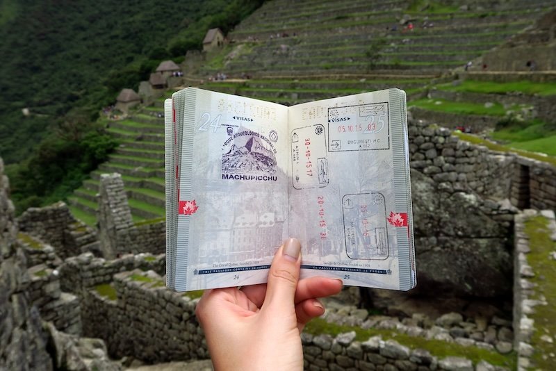 Machu Picchu passport stamp the best ticket of them all from Cusco, Peru 