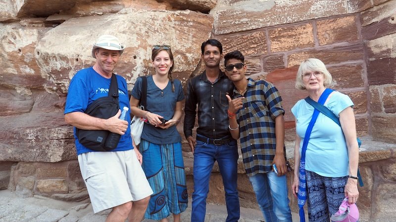 Meeting friendly faces as you travel abroad to places like India 