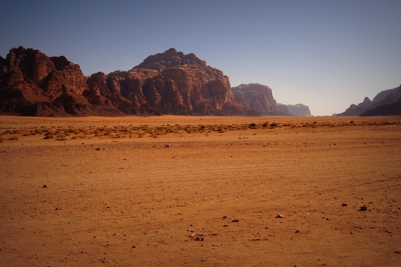 Memories from the Wadi Rum Desert in Jordan: Valley of the Moon Red deserts in The Valley of the Moon, Wadi Rum, Jordan.
