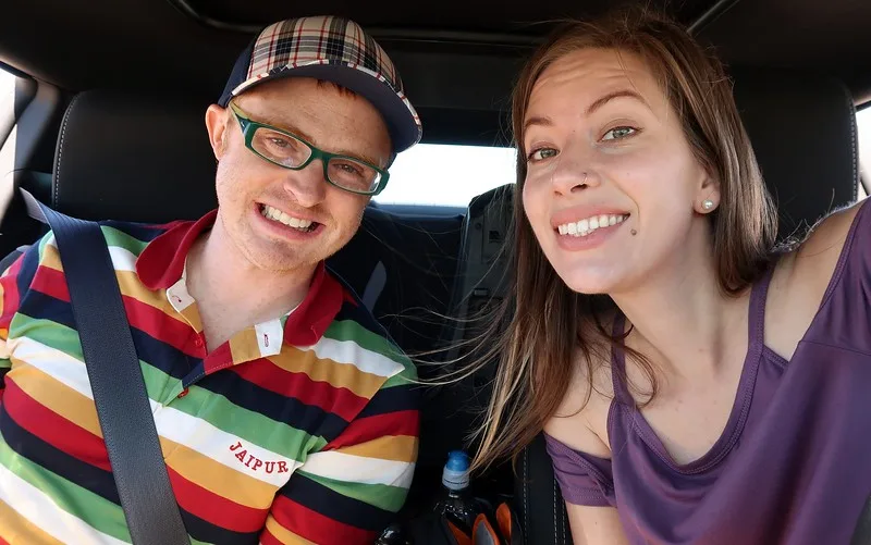 Nevada Stories Road Trip with a happy and enthusiastic Samuel and Audrey aka Nomadic Samuel Jeffery and That Backpacker Audrey Bergner