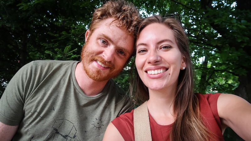 Nomadic Samuel and That Backpacker Audrey Bergner excited to be visiting Sopot, Poland 