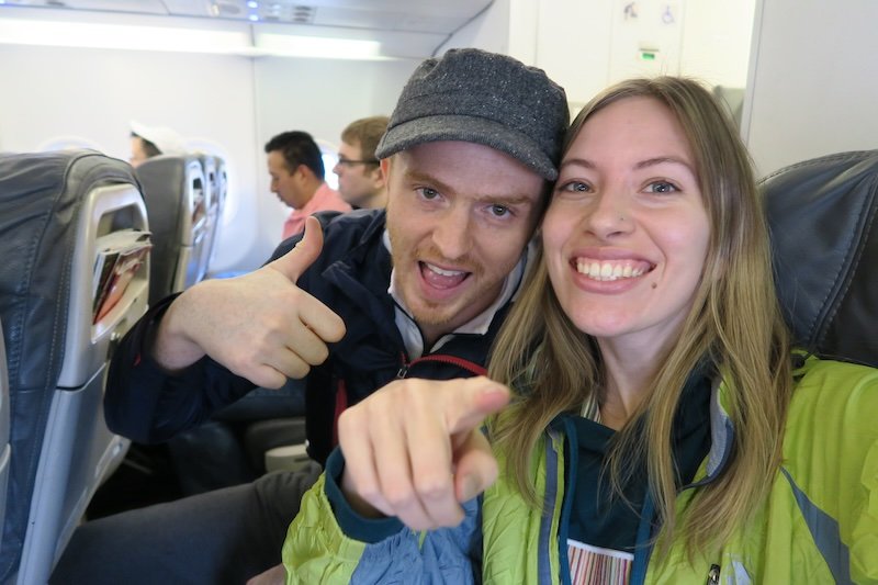 Nomadic Samuel and Audrey Bergner That Backpacker excited to be flying to South America for an epic backpacking trip 