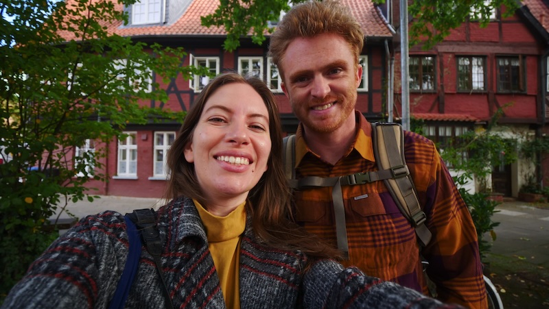 Nomadic Samuel and That Backpacker thrilled to be visiting Luneburg, Germany on a day trip 