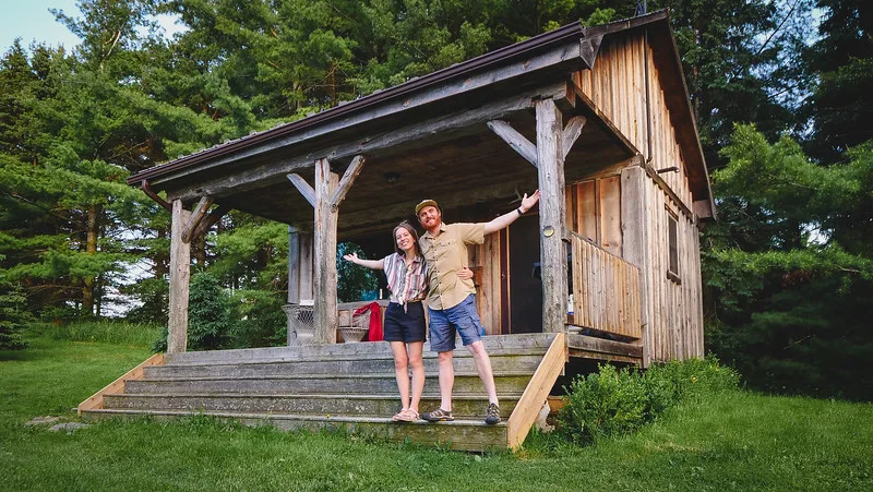 Nomadic Samuel and That Backpacker enjoying an off-grid Cabin Stay near Toronto at Jecara Farms in Ontario Nomadic Samuel and That Backpacker enjoying an off-grid Cabin Stay near Toronto at Jecara Farms in Ontario