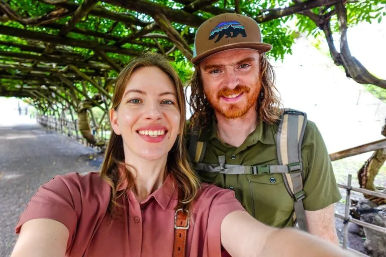 Nomadic Samuel and That Backpacker Audrey Bergner enjoying warm weather in Hakodate, Hokkaido, Japan wearing t-shirts Nomadic Samuel and That Backpacker Audrey Bergner enjoying warm weather in Hakodate, Hokkaido, Japan wearing t-shirts