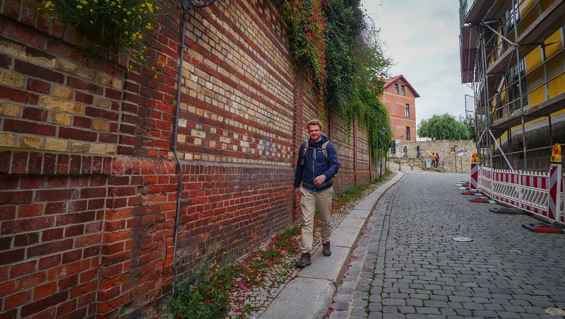 Nomadic Samuel Jeffery enjoying a stroll in Quedlinburg's old town Nomadic Samuel Jeffery enjoying a stroll in Quedlinburg's old town