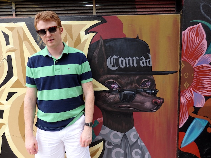 Nomadic Samuel pumped and excited to chow down on delicious Peruvian cuisine in Miraflores, Lima, Peru 