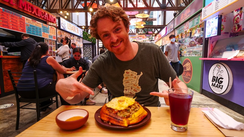 Nomadic Samuel thrilled to be trying Amazonian Peruvian cuisine in Miraflores, Lima, Peru 