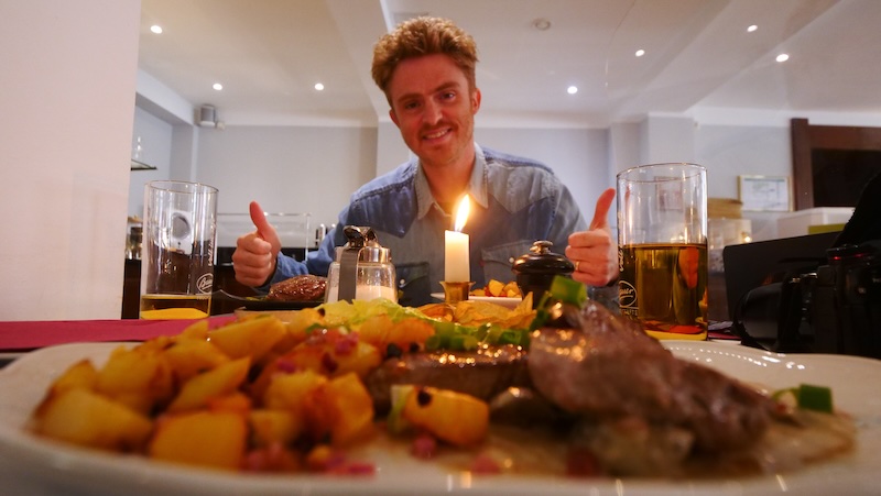 Nomadic Samuel thumbs up about the food scene in Quedlinburg, Germany 