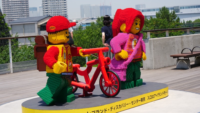 Odaiba giant life sized lego display Odaiba giant life sized lego display