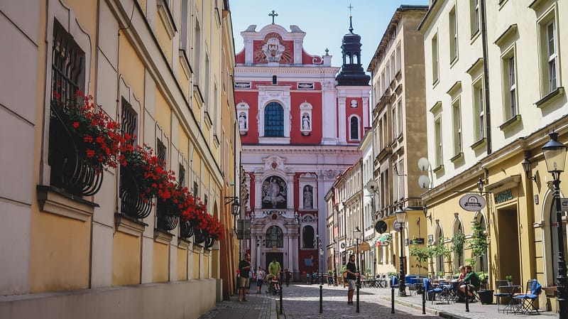 One of our favourite things to do in Poznan was to get lost on foot where we encountered incredible views around every corner One of our favourite things to do in Poznan was to get lost on foot where we encountered incredible views around every corner