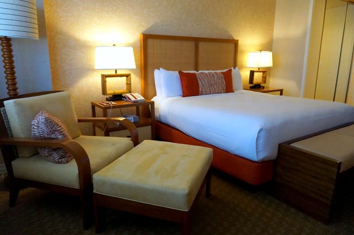 Our hotel room staying in the Tropicana Hotel in Las Vegas 