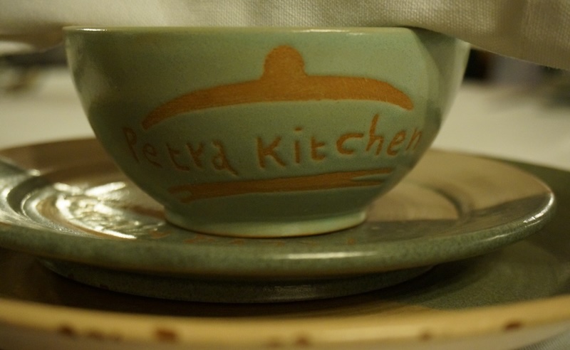 Petra Kitchen large cup macro details on a plate in Jordan 