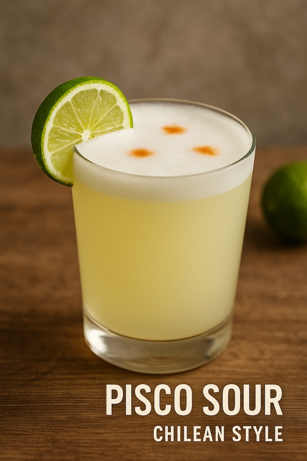 Pisco sour Chilean style is a must try cocktail in Chile for visitors 