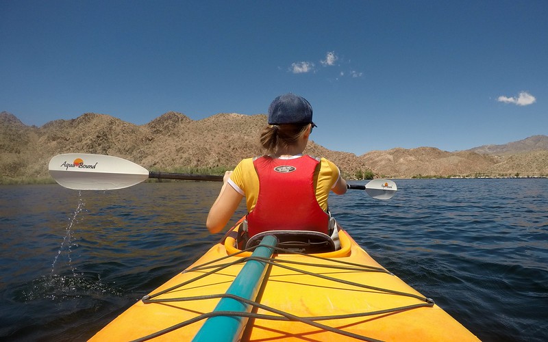 Places to Travel in Nevada for Nature including Kayaking in Black Canyon with Blazin Paddles was another fun nature escape in Nevada 