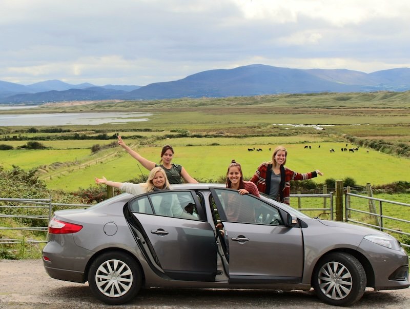 You can rent a car in Dublin, Ireland to explore the city or Irish countryside like That Backpacker Audrey Bergner, sisters and friends! 