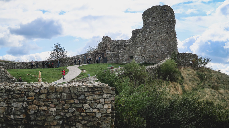 Ruins of Devin Castle from a behind the wall vantage point day trip from Bratislava Ruins of Devin Castle from a behind the wall vantage point day trip from Bratislava