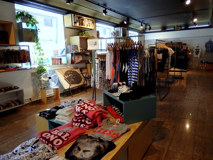 Shopping at Pan Tu Nie Stał in Warsaw, Poland for unique clothes from a bygone communist era