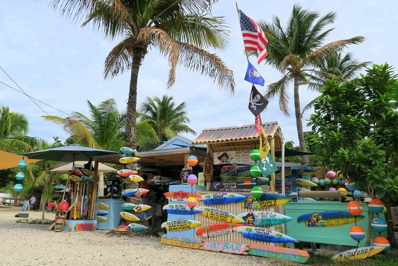 Shops at Robbie's Marina where you can buy souvenirs or rent gear for the day visiting the Florida Keys