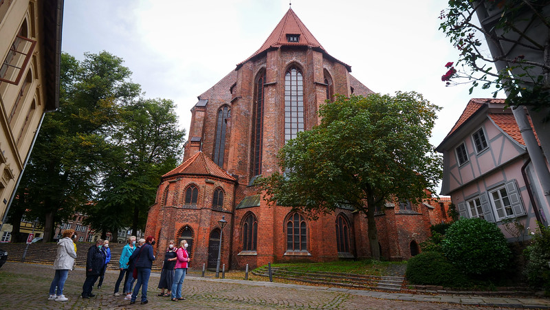St Michael's Church in Lüneburg is built in red brick in the Gothic style in Germany 