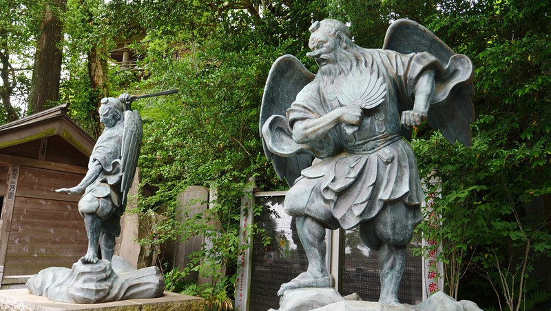 Statues of the tengu on Mount Takao is one of the many interesting attractions you will notice during your hiking visit