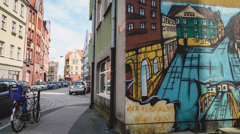 Street art in the neighbourhood of Śródka in Poznan Street art in the neighbourhood of Śródka in Poznan