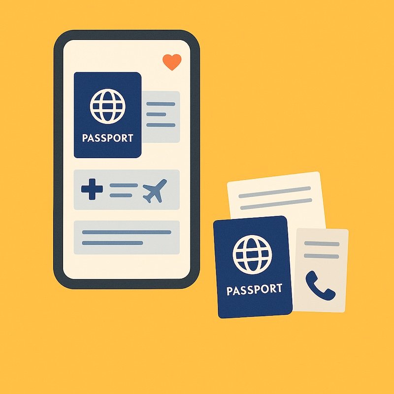 Tactical documents including passports to have ready on your flight 