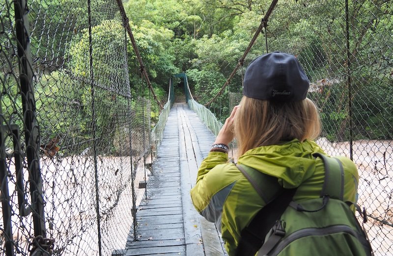 That Backpacker Audrey Bergner taking photos on the Inca Trail with the Canon G7X in Peru backpacking South America 