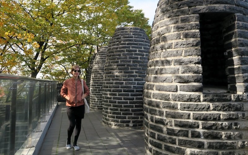 That Backpacker Audrey Bergner bundled up to visit Namsan in Seoul, Korea 