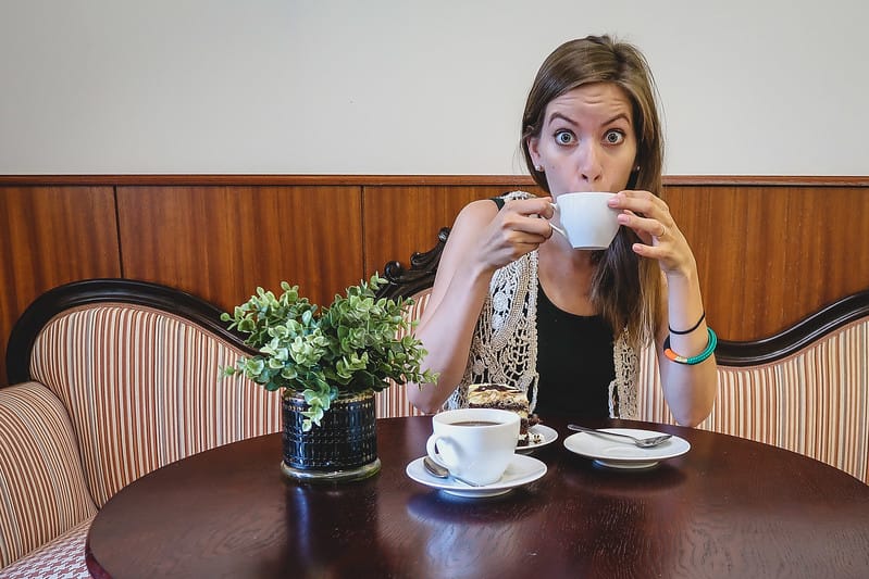 That Backpacker Audrey Bergner enjoying a cup of coffee whilst cafe hopping in Poznan, Poland That Backpacker Audrey Bergner enjoying a cup of coffee whilst cafe hopping in Poznan, Poland