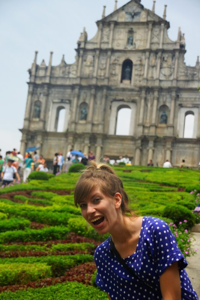 That Backpacker Audrey Bergner enjoying a day trip to Macau from Hong Kong 